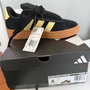 adidas Grand Court Alpha Women’s Sneakers Black and Yellow